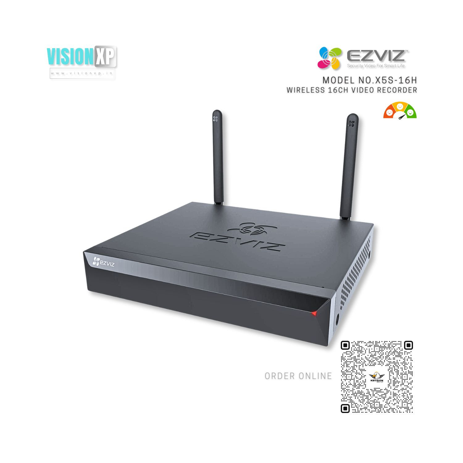 Ezviz X5S-16H WiFi Wireless Network Video Recorder NVR